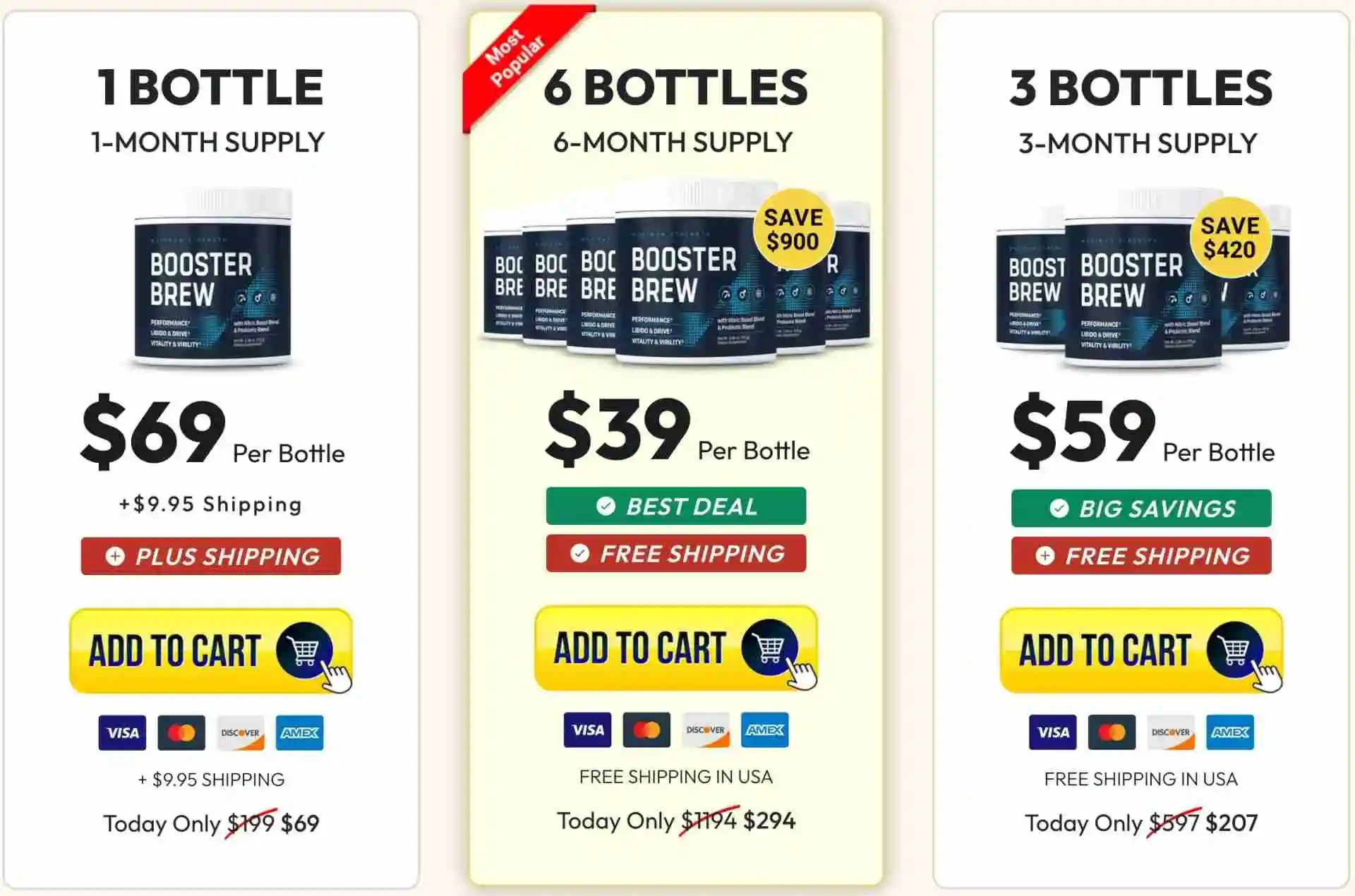 Booster Brew Pricing USA 2026 — Official Order Page